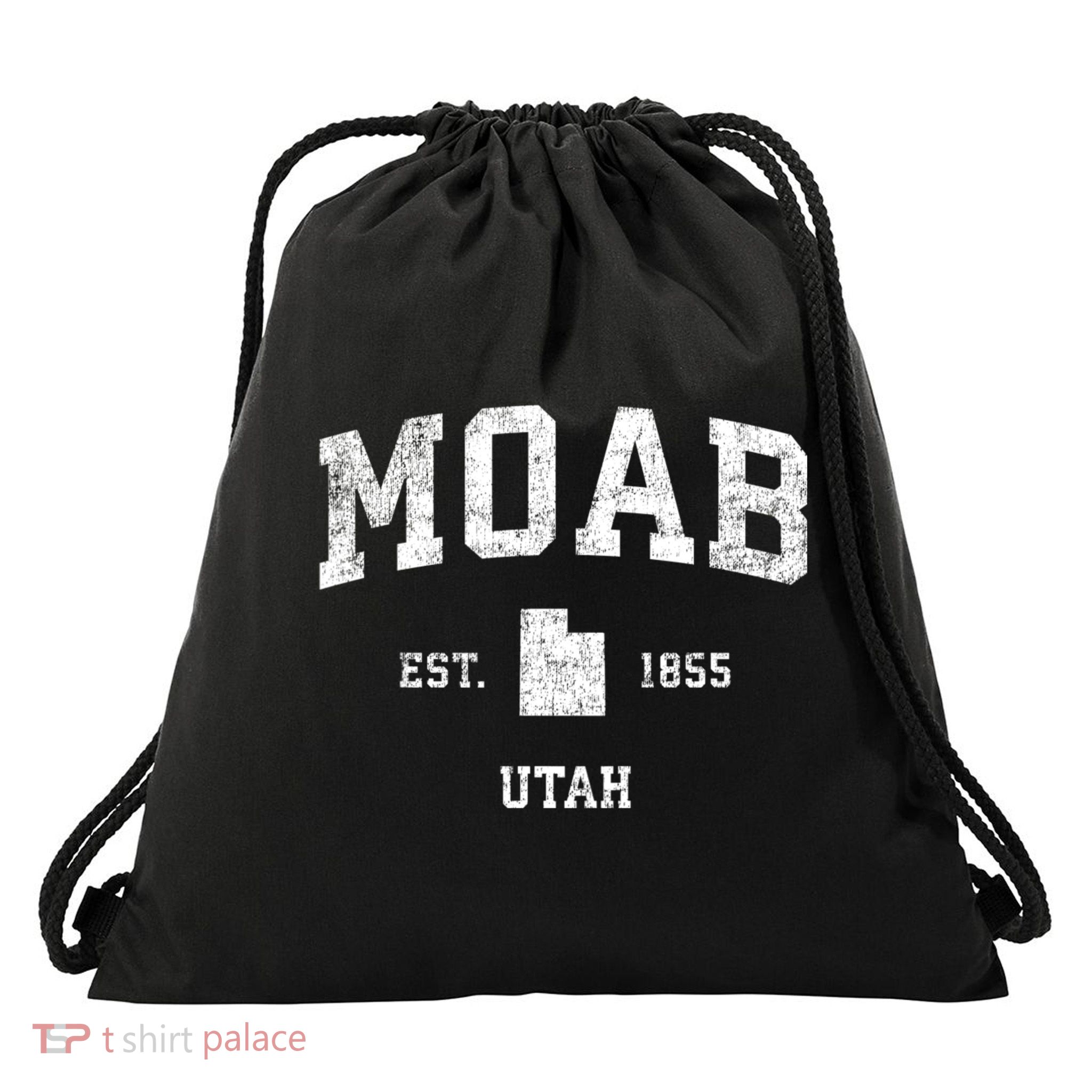 Moab Utah Ut Vintage Sports Drawstring Bag