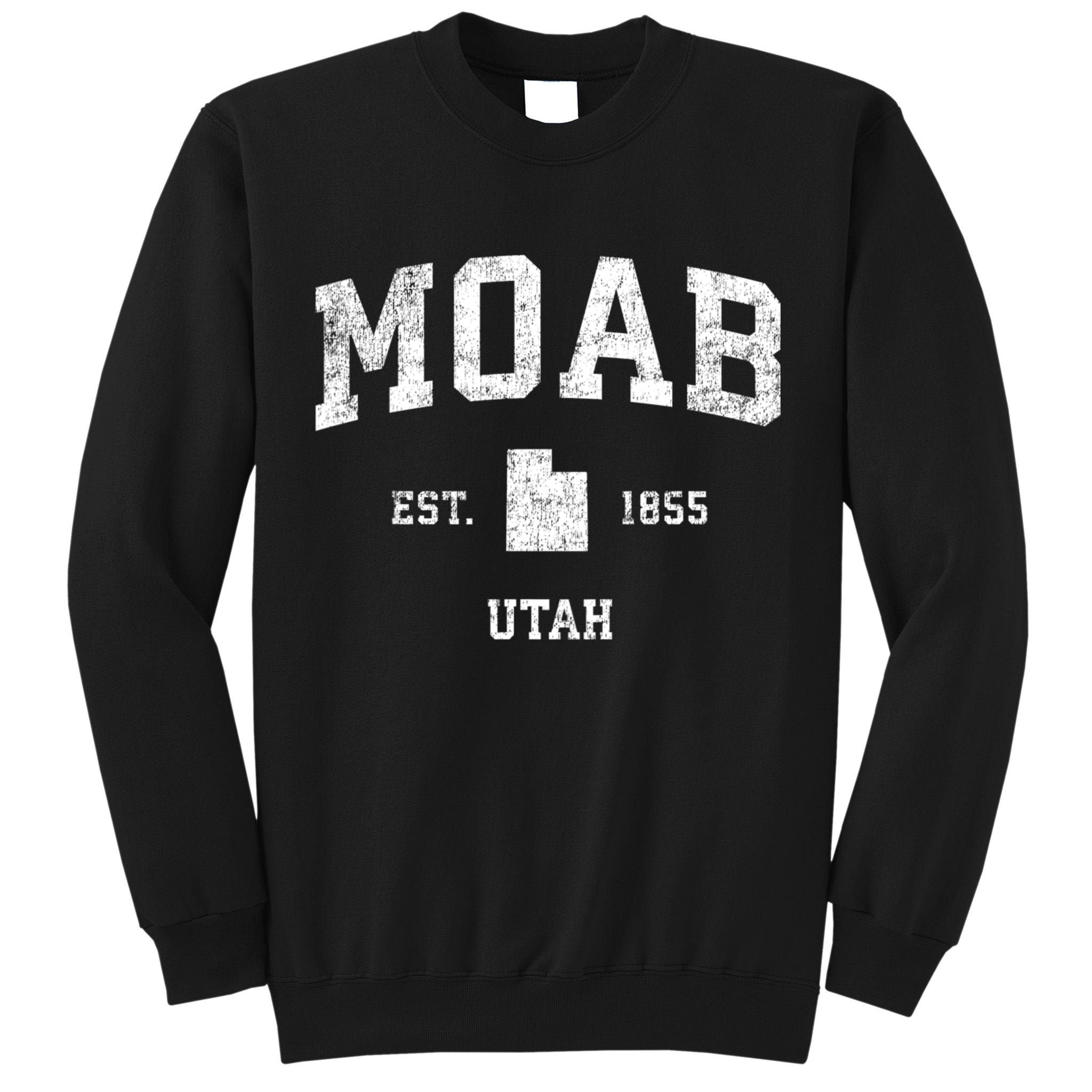 Moab Utah Ut Vintage Sports Tall Sweatshirt