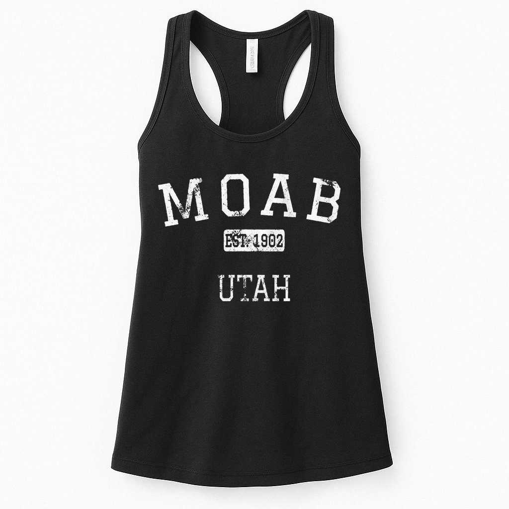 Moab Utah UT Vintage Womens Tank Top