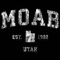 Moab Utah Ut Vintage Athletic Sports Design Womens T-Shirt