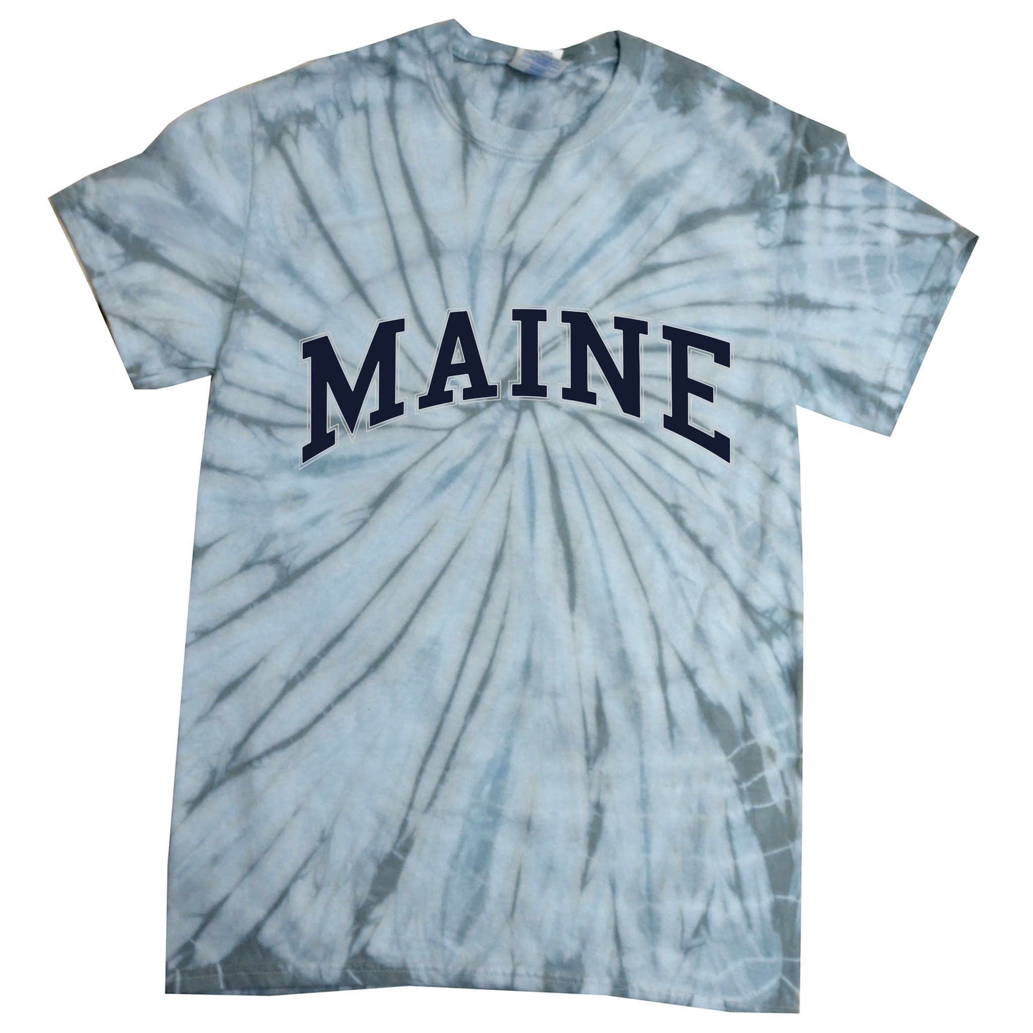 Maine Usa Varsity Style Tie-Dye T-Shirt