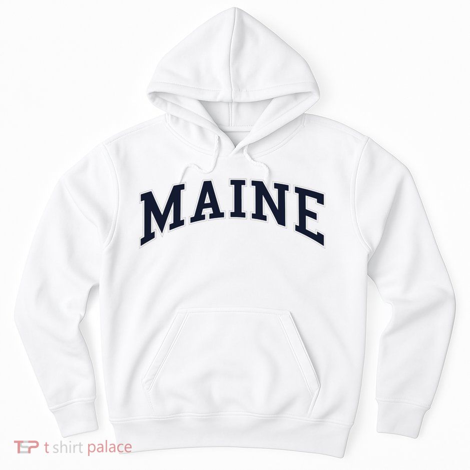 Maine Usa Varsity Style Hoodie