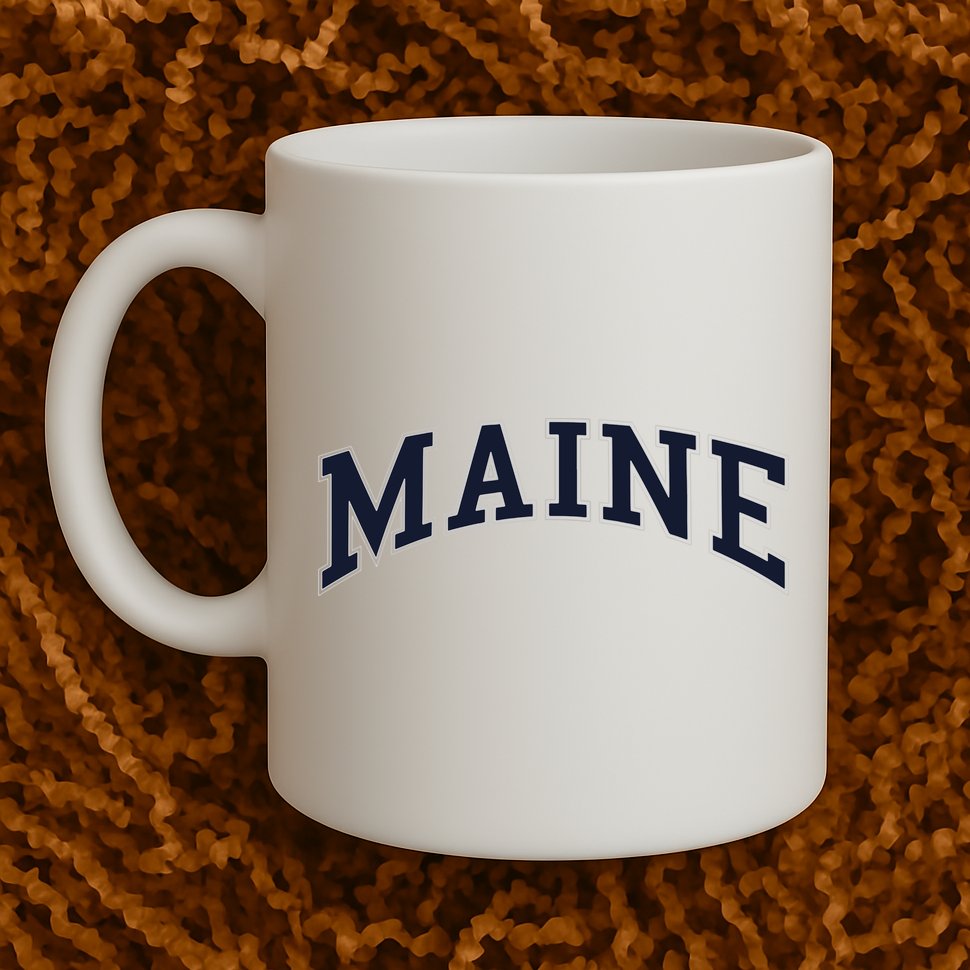 Maine Usa Varsity Style Mug
