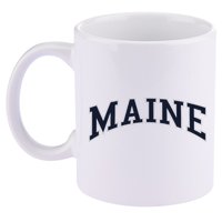 Maine Usa Varsity Style 11oz C Handle Ceramic Mug