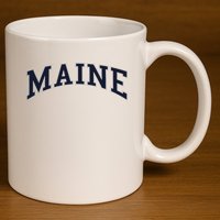 Maine Usa Varsity Style 11oz C Handle Ceramic Mug