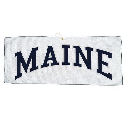 Maine Usa Varsity Style Large Microfiber Waffle Golf Towel