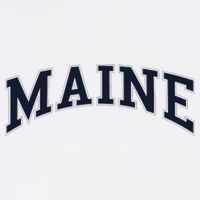 Maine Usa Varsity Style Cooling Performance Long Sleeve Crew