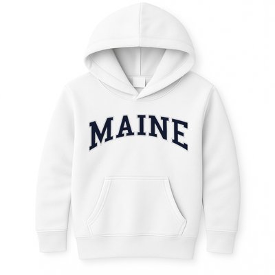 Maine Usa Varsity Style Kids Hoodie