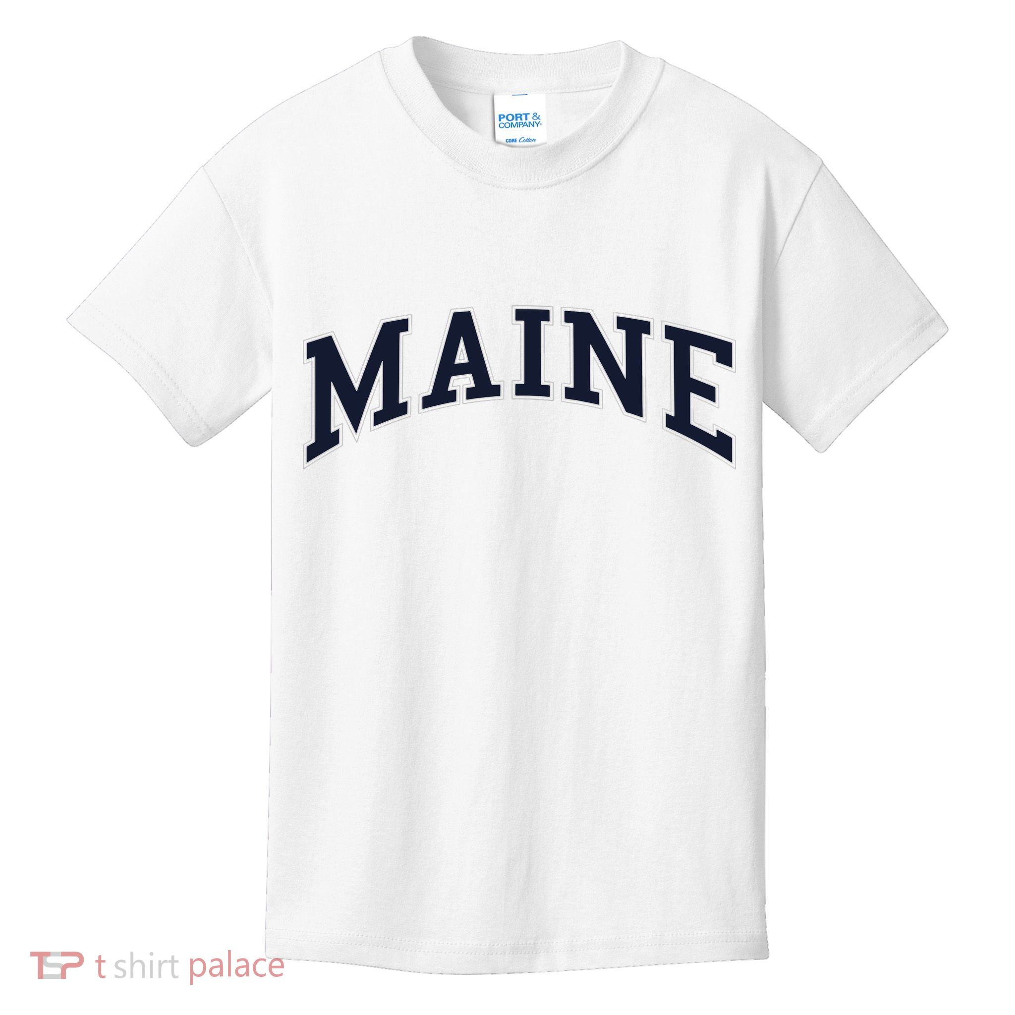 Maine Usa Varsity Style Kids T-Shirt