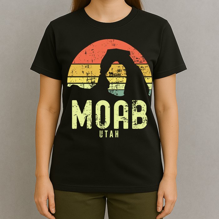 Moab Utah Vintage Sunset Arches Adventure Outdoors Meaningful T-Shirt