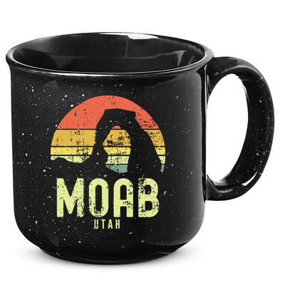 Moab Utah Vintage Sunset Arches Adventure Outdoors Meaningful 15oz Campfire Ceramic Mug