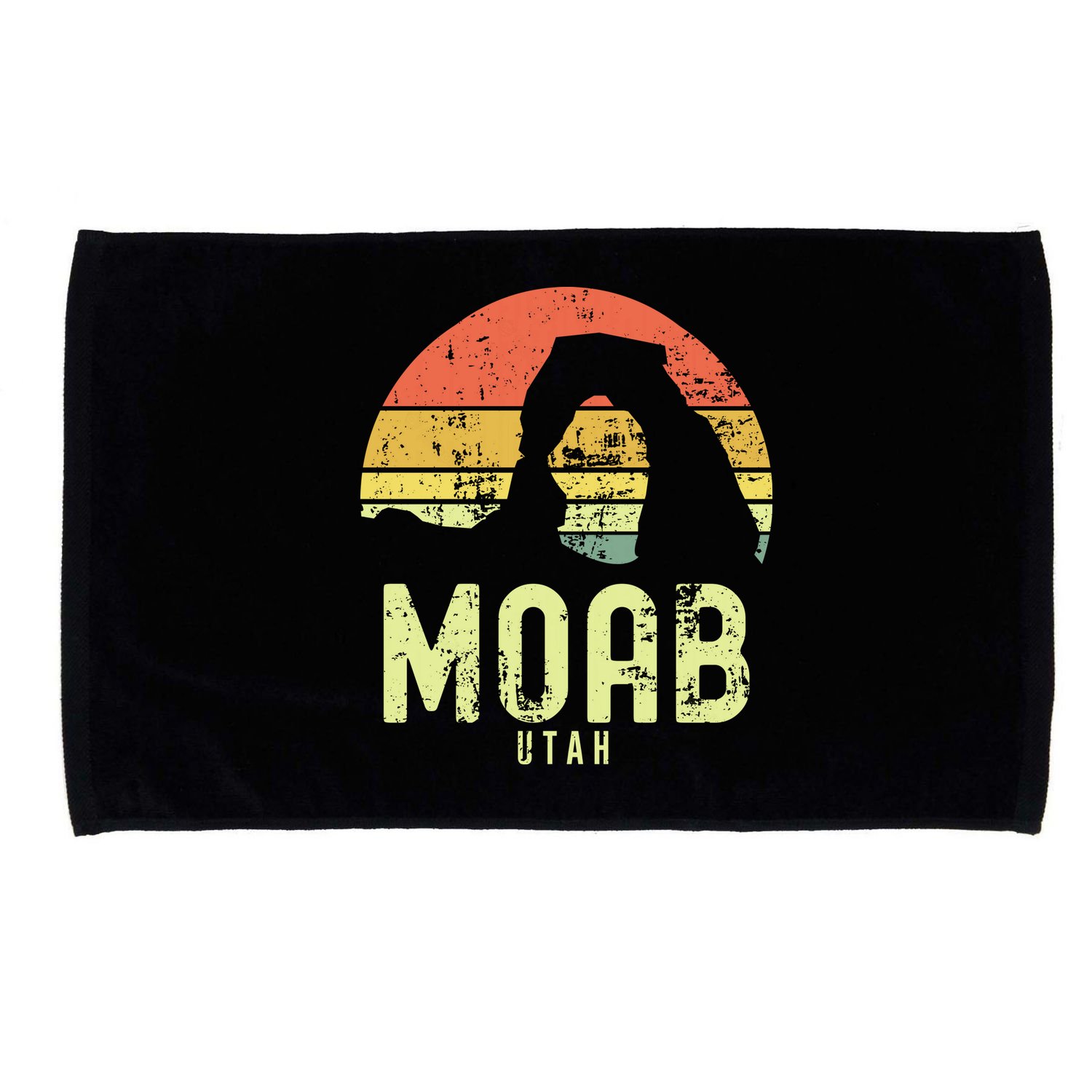 Moab Utah Vintage Sunset Arches Adventure Outdoors Meaningful Microfiber Hand Towel