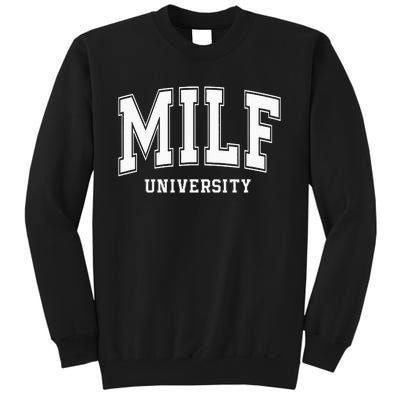 MILF University vintage funny saying sarcastic sexy mom MILF Sweatshirt