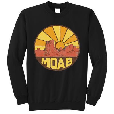 Moab Utah Vintage Desert Sunset 80s Sweatshirt