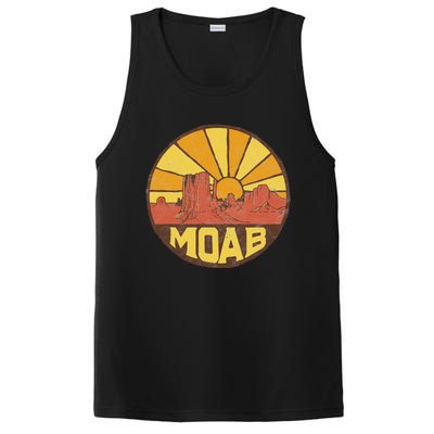 Moab Utah Vintage Desert Sunset 80s PosiCharge Competitor Tank