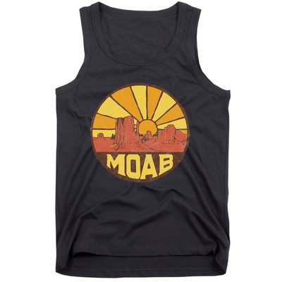 Moab Utah Vintage Desert Sunset 80s Tank Top