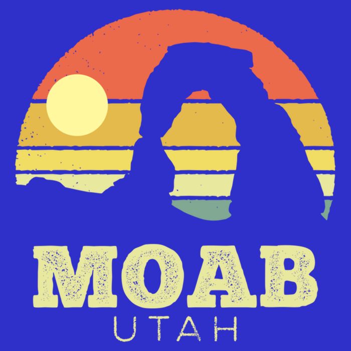 Moab Utah Vintage Sunset Arches Adventure Outdoors Meaningful Gift Long Sleeve Shirt