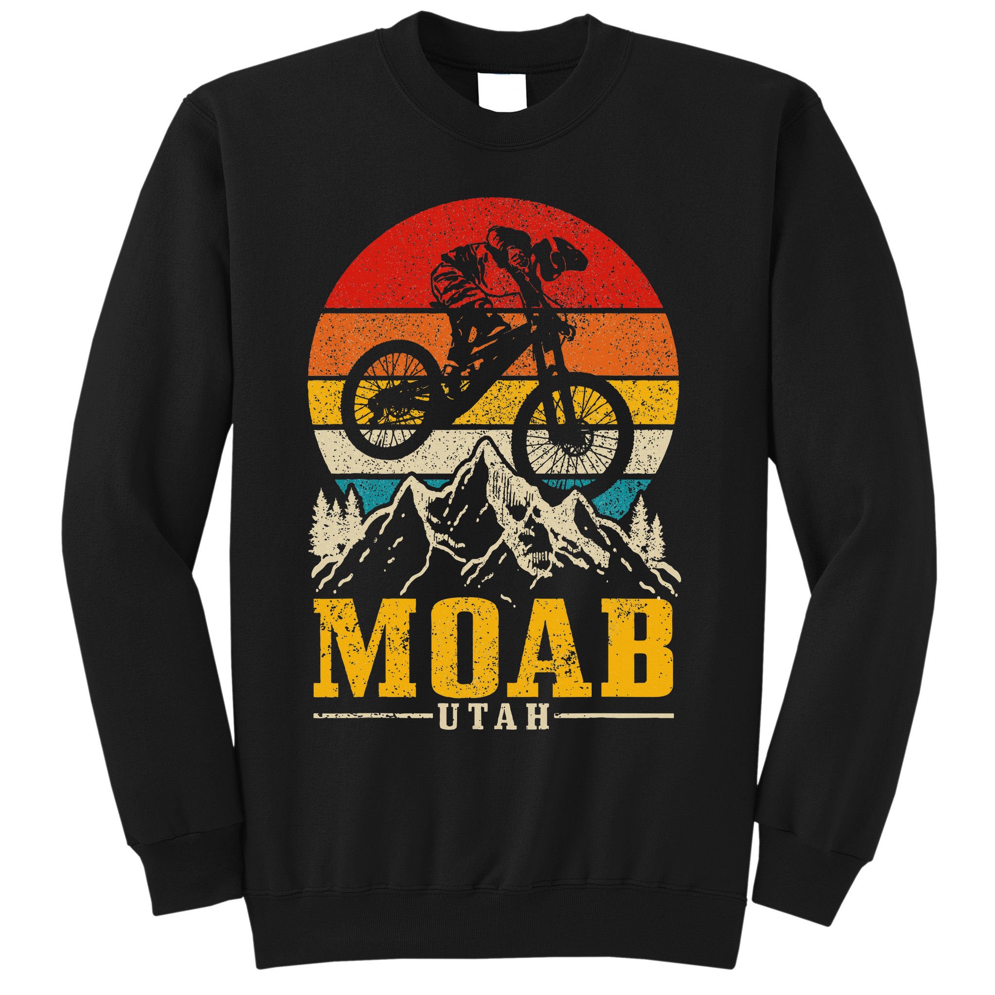 Moab Utah Vintage Mountain Bike Mtb Downhill Usa Sweatshirt