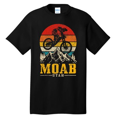 Moab Utah Vintage Mountain Bike Mtb Downhill Usa Tall T-Shirt