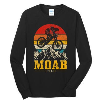 Moab Utah Vintage Mountain Bike Mtb Downhill Usa Tall Long Sleeve T-Shirt