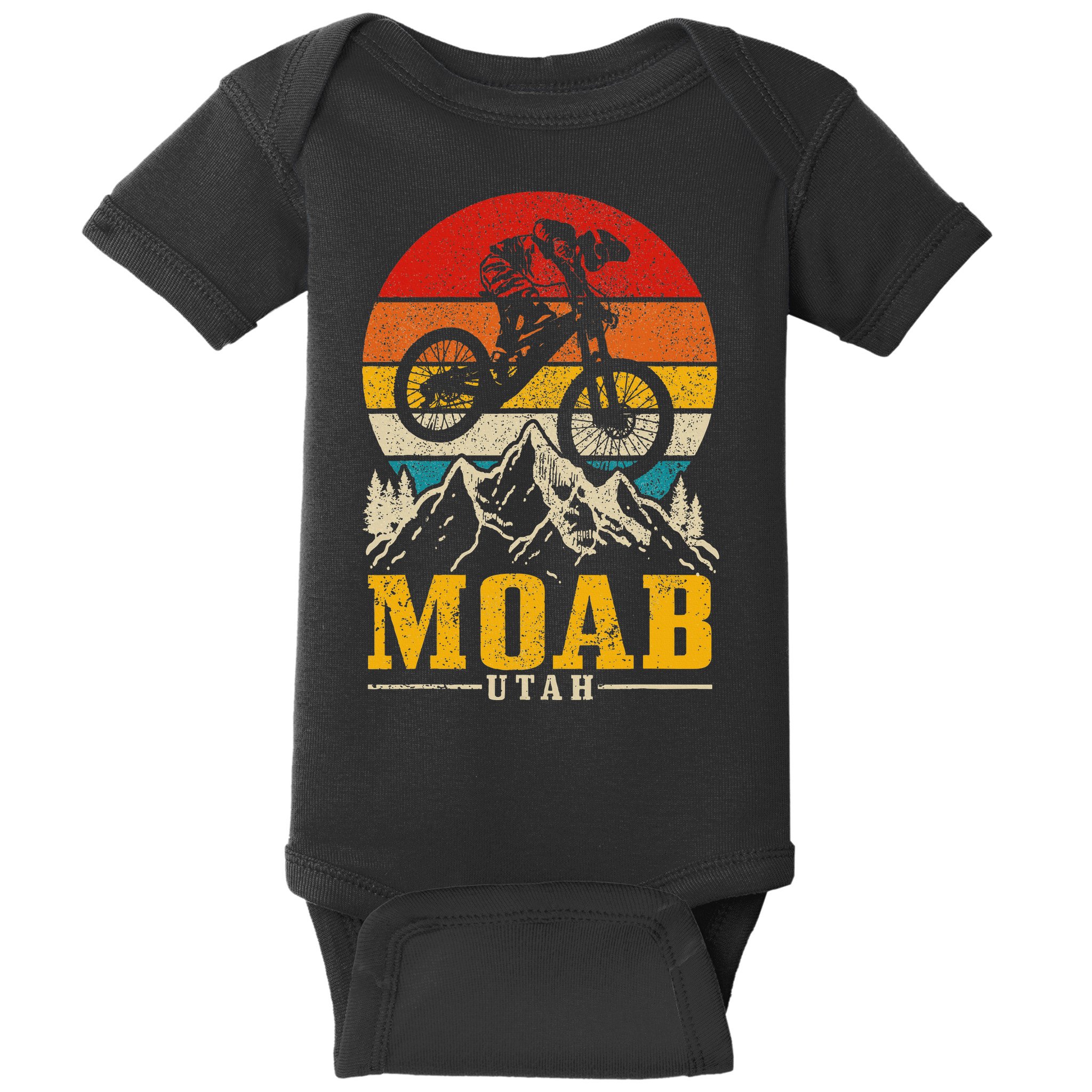 Moab Utah Vintage Mountain Bike Mtb Downhill Usa Baby Bodysuit