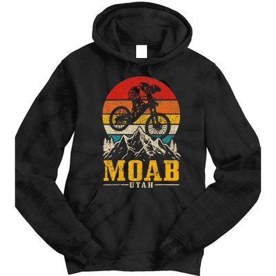 Moab Utah Vintage Mountain Bike Mtb Downhill Usa Tie Dye Hoodie