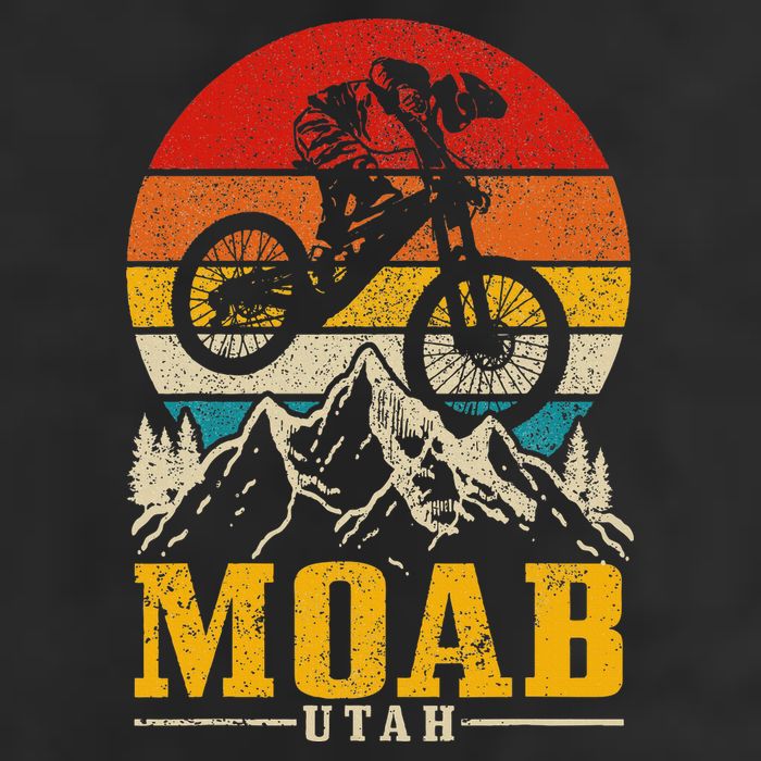 Moab Utah Vintage Mountain Bike Mtb Downhill Usa Hat