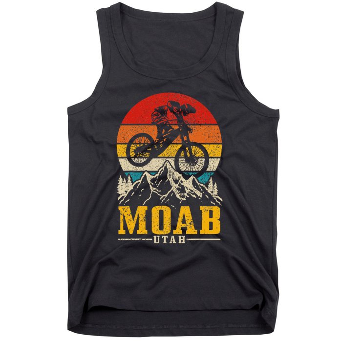 Moab Utah Vintage Mountain Bike Mtb Downhill Usa Tank Top