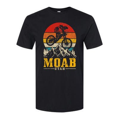 Moab Utah Vintage Mountain Bike Mtb Downhill Usa Softstyle CVC T-Shirt