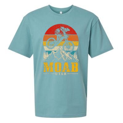 Moab Utah Vintage Mountain Bike Mtb Downhill Usa Sueded Cloud Jersey T-Shirt