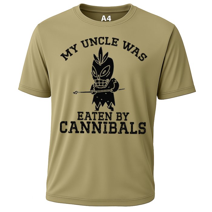 My Uncle Was Eaten By Cannibals Funny Biden Cooling Performance Crew T-Shirt