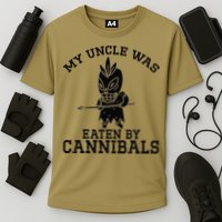 My Uncle Was Eaten By Cannibals Funny Biden Cooling Performance Crew T-Shirt