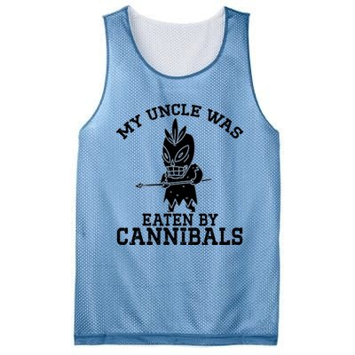 My Uncle Was Eaten By Cannibals Funny Biden Mesh Reversible Basketball Jersey Tank