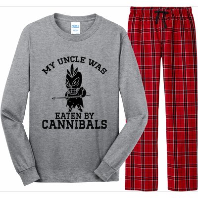 My Uncle Was Eaten By Cannibals Funny Biden Long Sleeve Pajama Set