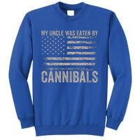 My Uncle Was Eaten By Cannibals Funny Usa Flag Sweatshirt