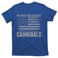 My Uncle Was Eaten By Cannibals Funny Usa Flag T-Shirt