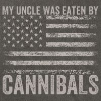 My Uncle Was Eaten By Cannibals Funny Usa Flag Cotton Canvas Backpack