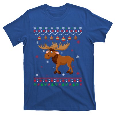 Moose Ugly Xmas Design Matching Ugly Christmas Holiday Gift T-Shirt