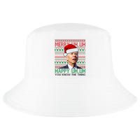 Merry Uh You Know The Thing Confused Joe Biden Funny Ugly Christmas Cool Comfort Performance Bucket Hat