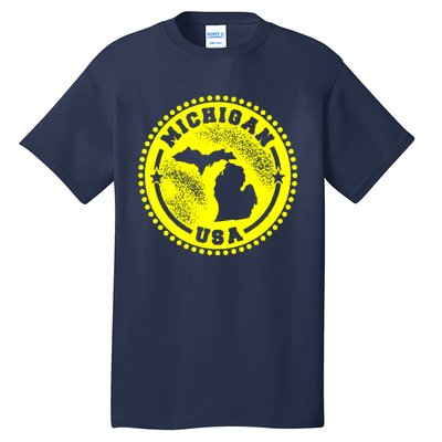 Michigan USA Yellow Logo Tall T-Shirt