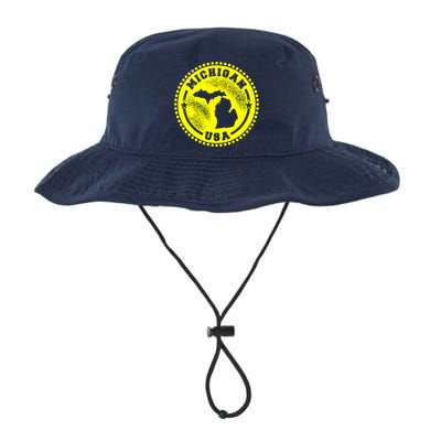 Michigan USA Yellow Logo Bucket Hat