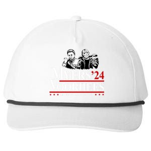 Myers Voorhees 24 Let Us Take A Stab At It Funny Scary Snapback Five-Panel Rope Hat