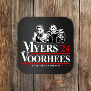 Myers Voorhees 24 Let Us Take A Stab At It Funny Scary Coaster