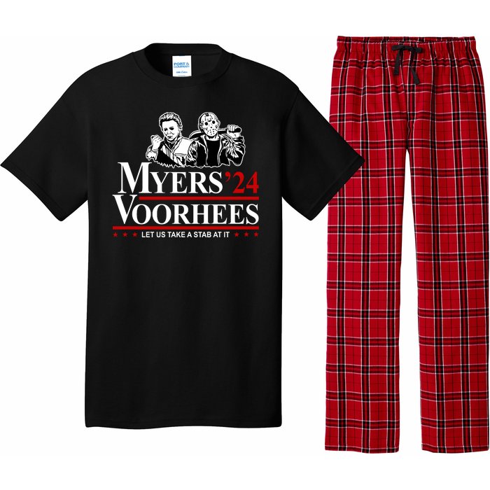 Myers Voorhees 24 Let Us Take A Stab At It Funny Scary Pajama Set