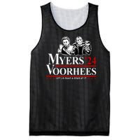 Myers Voorhees 24 Let Us Take A Stab At It Funny Scary Mesh Reversible Basketball Jersey Tank