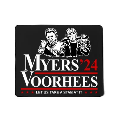 Myers Voorhees 24 Let Us Take A Stab At It Funny Scary Mousepad