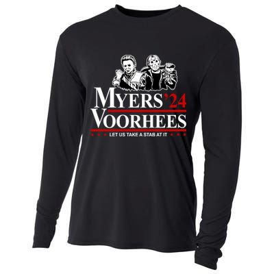 Myers Voorhees 24 Let Us Take A Stab At It Funny Scary Cooling Performance Long Sleeve Crew
