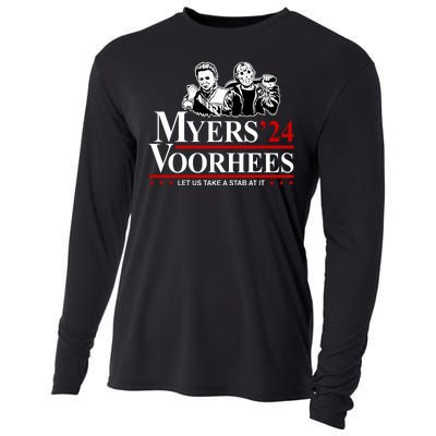 Myers Voorhees 24 Let Us Take A Stab At It Funny Scary Cooling Performance Long Sleeve Crew