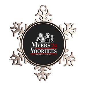 Myers Voorhees 24 Let Us Take A Stab At It Funny Scary Metallic Star Ornament