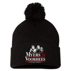 Myers Voorhees 24 Let Us Take A Stab At It Funny Scary Pom Pom 12in Knit Beanie